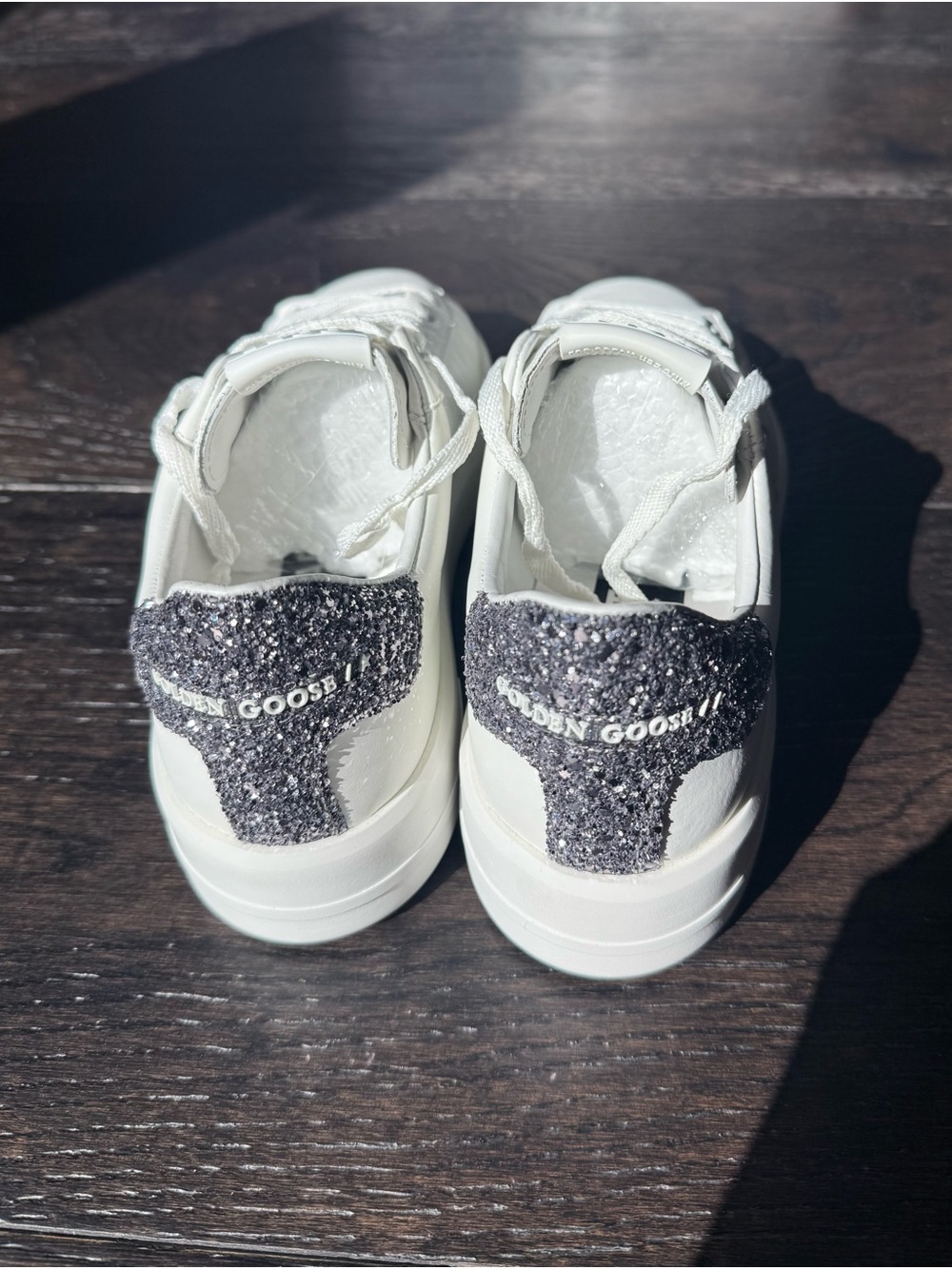 Golden Goose Purestar White Leather Sneakers - Picture 4 of 6